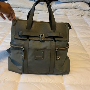 Henri Bendel Gray Jetsetter backpack